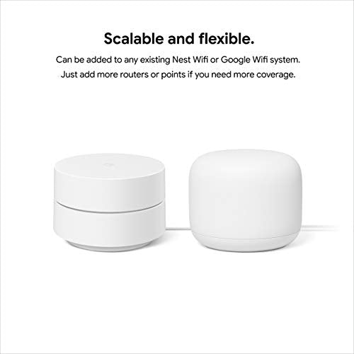 Google Nest Wifi - Home Wi-Fi System - Wi-Fi Extender - Mesh Router for Wireless Internet - 2 Pack