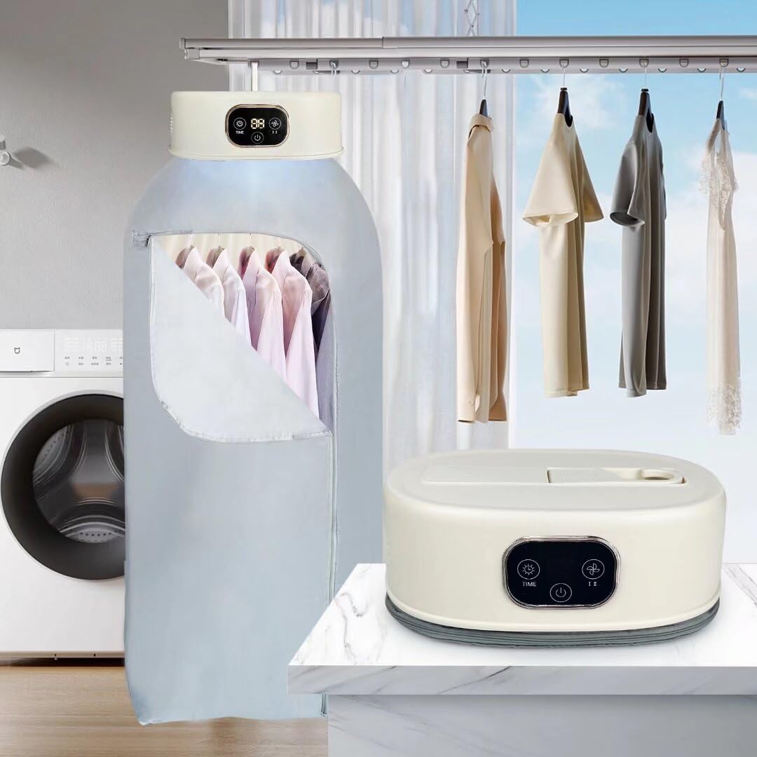 Portable Clothes Dryer - Portable Dryers for Laundry Portable Dryer for Apartment RV Travel Mini Electric Laundry Dryer Portable Clothes Dryer for Light Clothes Underwear Baby Clothes