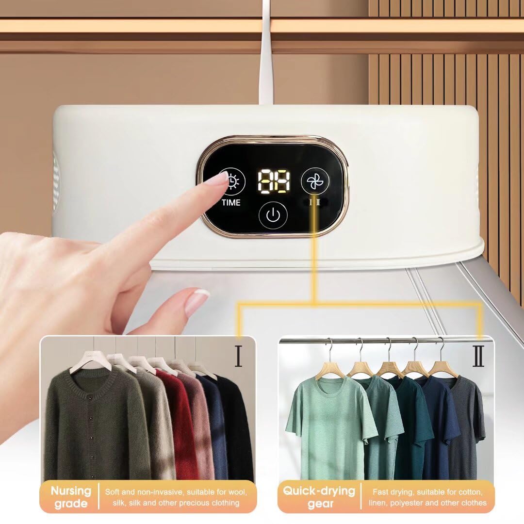 Portable Clothes Dryer - Portable Dryers for Laundry Portable Dryer for Apartment RV Travel Mini Electric Laundry Dryer Portable Clothes Dryer for Light Clothes Underwear Baby Clothes