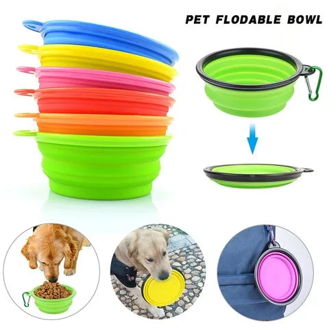 Pet Folding Silicone Bowl